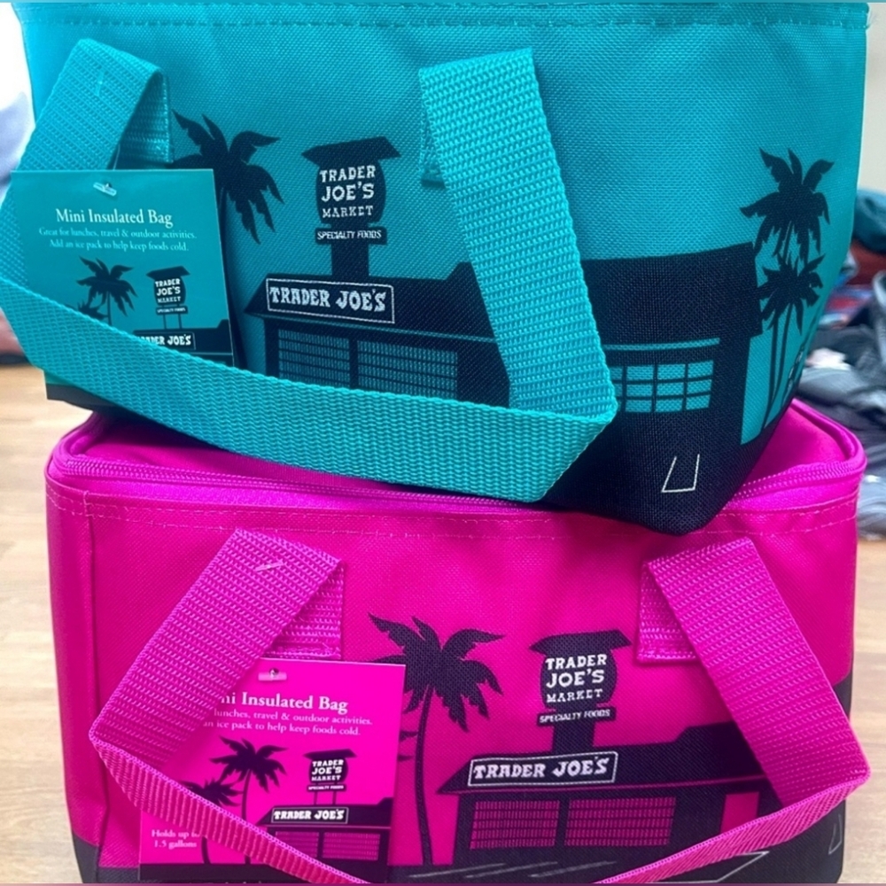 Pair of 1.5 gallon Trader Joe’s lunch boxes.